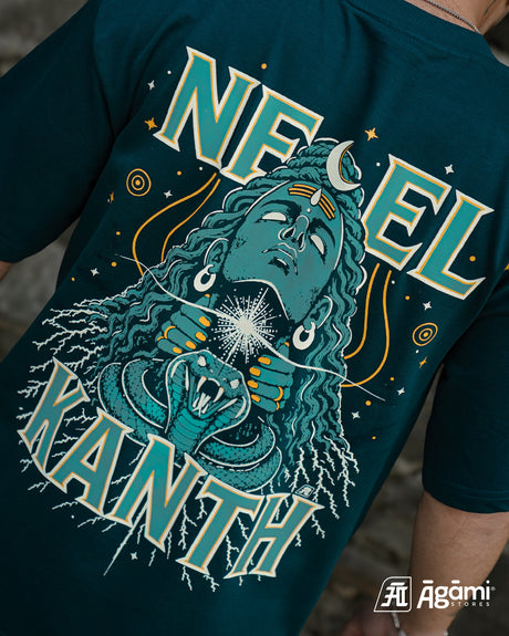 Neelkanth Mahadev T-Shirt - Teal Blue
