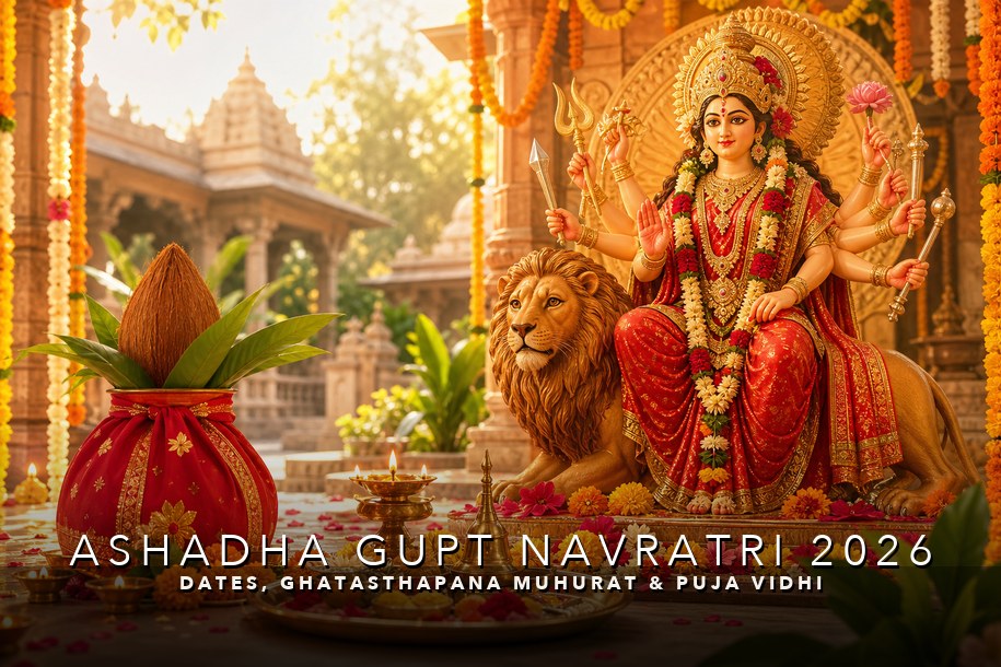 Ashadha Gupt Navratri 2026: Dates, Ghatasthapana Muhurat & Puja Vidhi