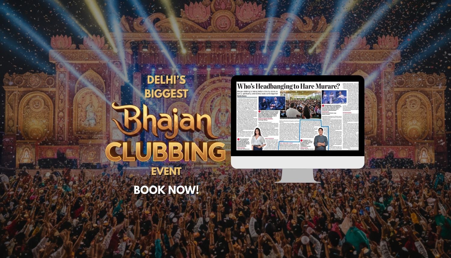 Krishna Bhajan Clubbing devotional music event by Sanatana Journey