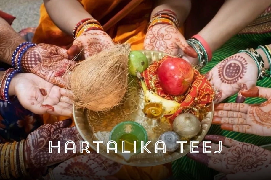Hartalika Teej Vrat 2026 with Shiva Parvati puja