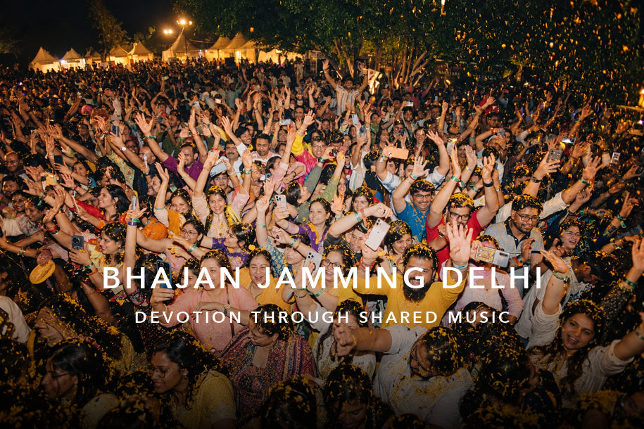 Bhajan Jamming in Delhi: India's Top Spiritual Music Movement — devotional music banner