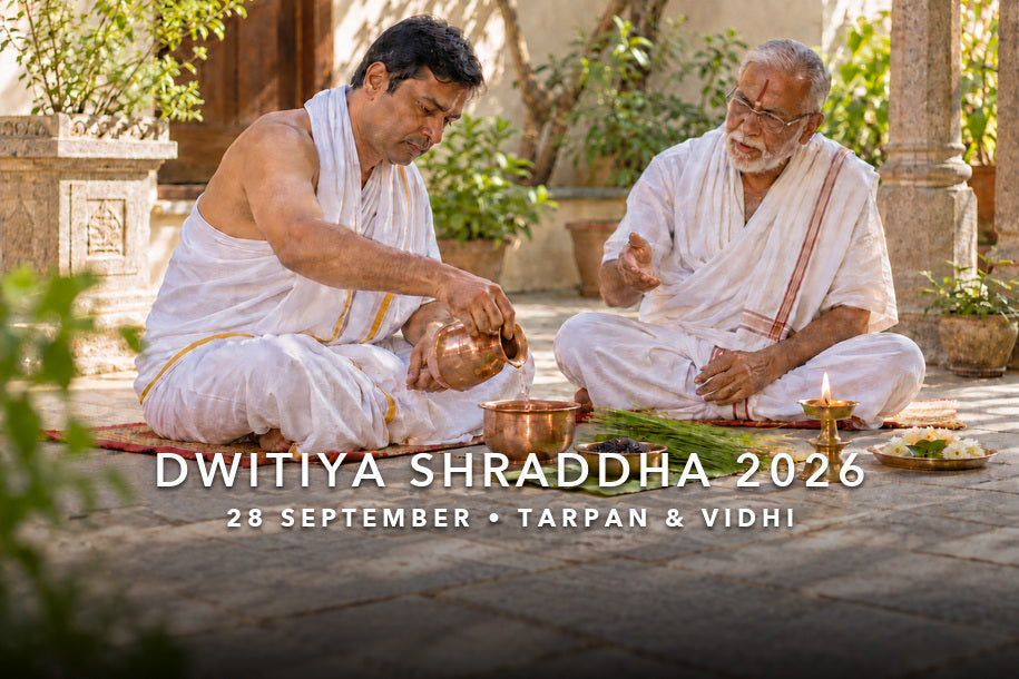 Dwitiya Shraddha 2026 tarpan ritual on 28 September