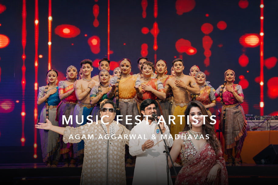 Sanatana Journey Music Fest Artists: Agam Aggarwal & Madhavas — devotional music banner