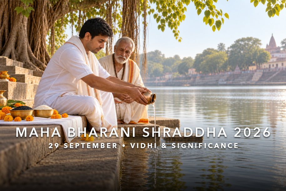 Maha Bharani Shraddha 2026 riverside tarpan on 29 September