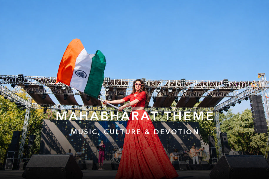 Mahabharat Theme: Inspiration for Music, Culture & Events with Aarti Khetarpal — devotional music banner