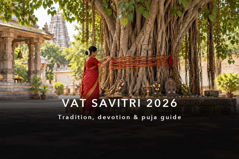 VAT SAVITRI 2026 — devotional illustration for the Sanatana Journey guide