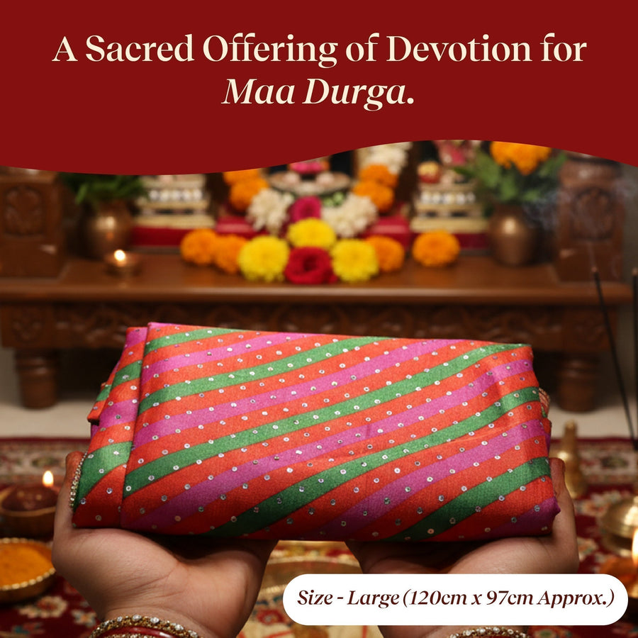Mata Rani Chunri for Religious Rituals by Pujashree | Sanatana Journey