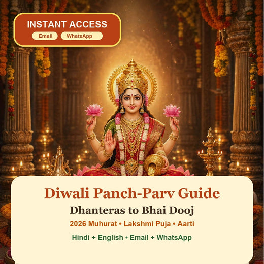 Diwali Panch-Parv Guide eBook cover with instant access by Email and WhatsApp