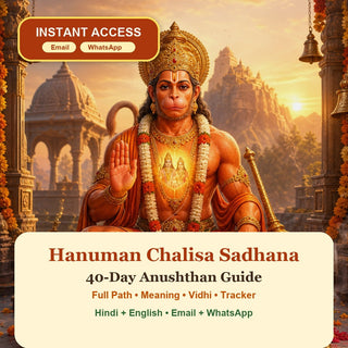 Hanuman Chalisa Sadhana Book – Full Path with Meaning, 40-Day Anushthan Vidhi & Tracker (Instant Download)