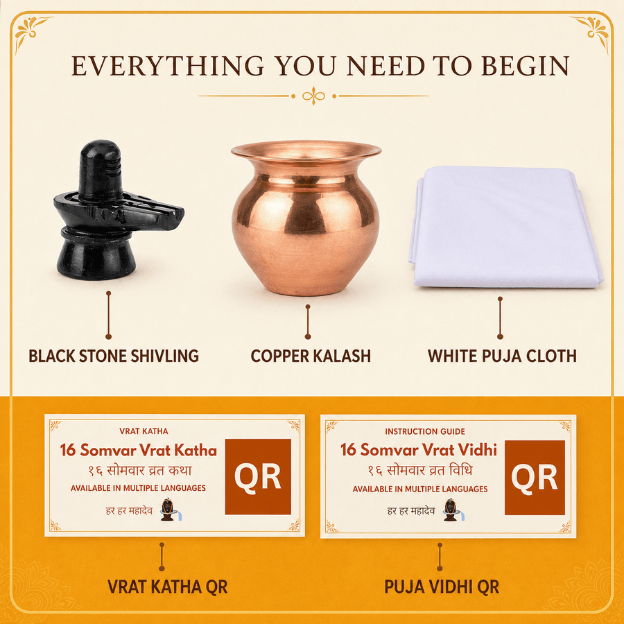 Solah Somvar Vrat Starter Kit – everything included