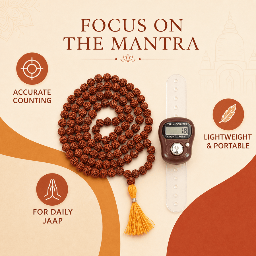 Mantra Jaap Combo benefits – accurate counting, lightweight and portable