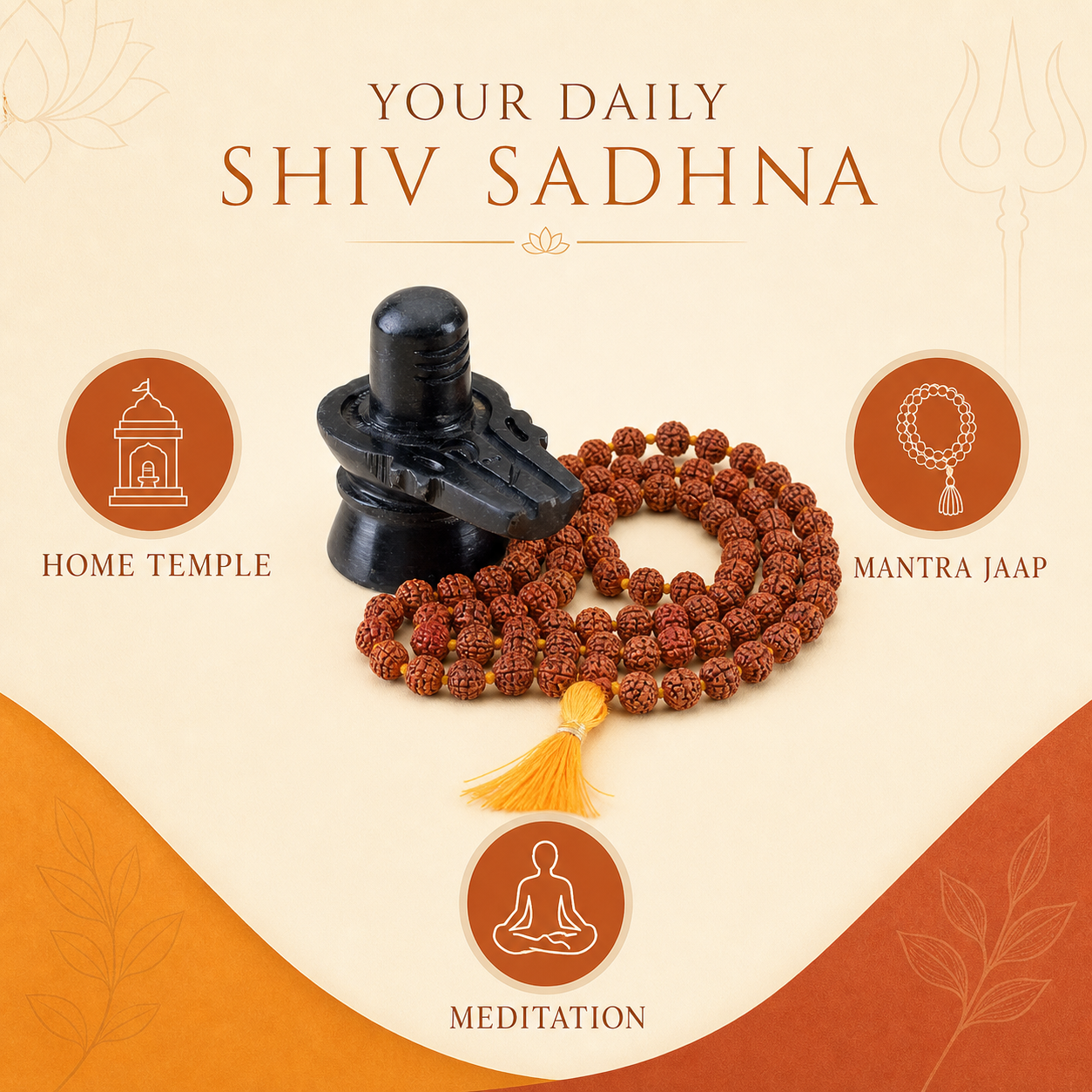 Shiv Sadhna Combo for home temple, mantra jaap and meditation