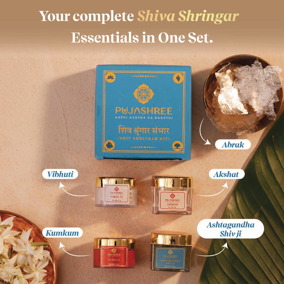 Shiv Shringar Kit by Pujashree | Sanatana Journey