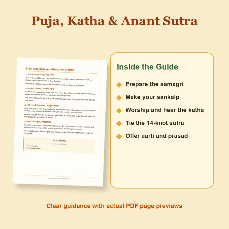Anant Chaturdashi Vrat Katha & Puja Guide 2026 actual PDF preview: Puja, Katha & Anant Sutra
