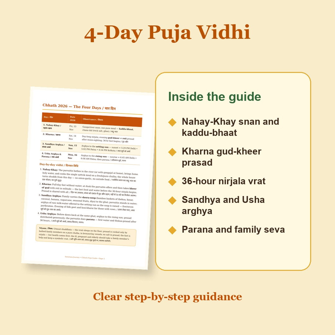 Chhath Puja Guide eBook puja vidhi preview with step-by-step ritual guidance