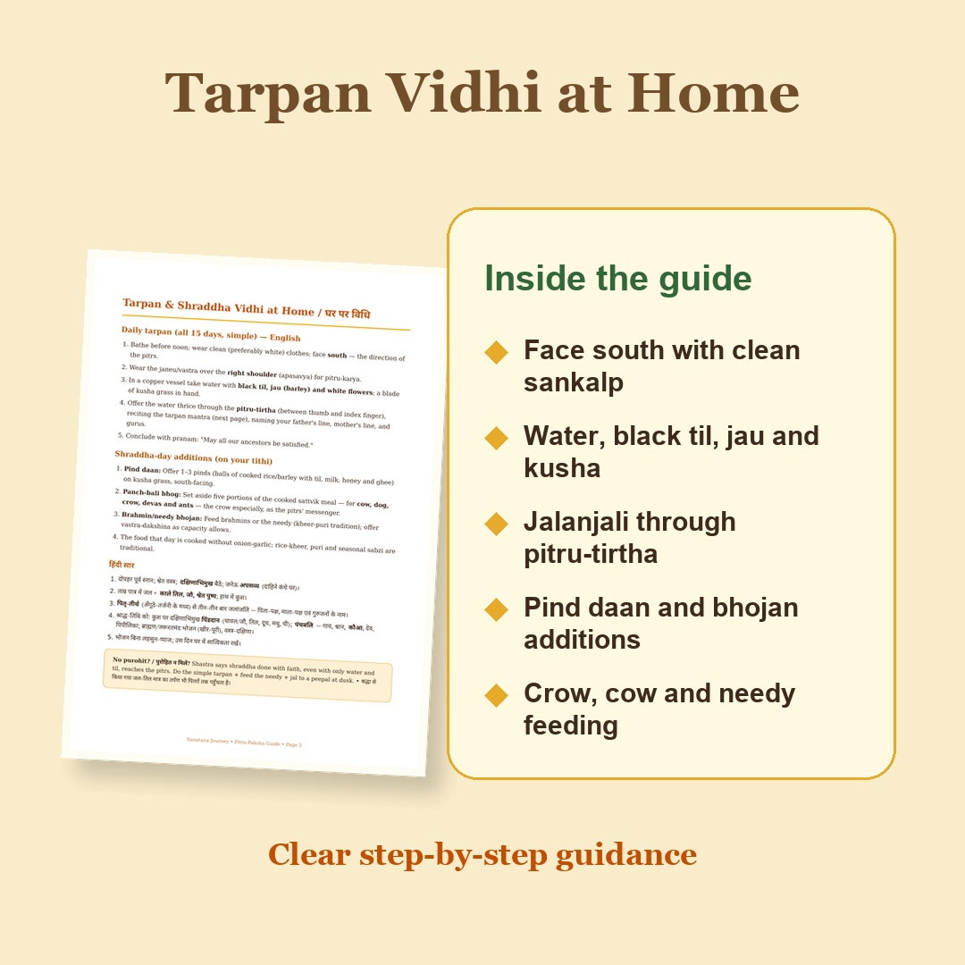 Pitru Paksha Guide eBook puja vidhi preview with step-by-step ritual guidance