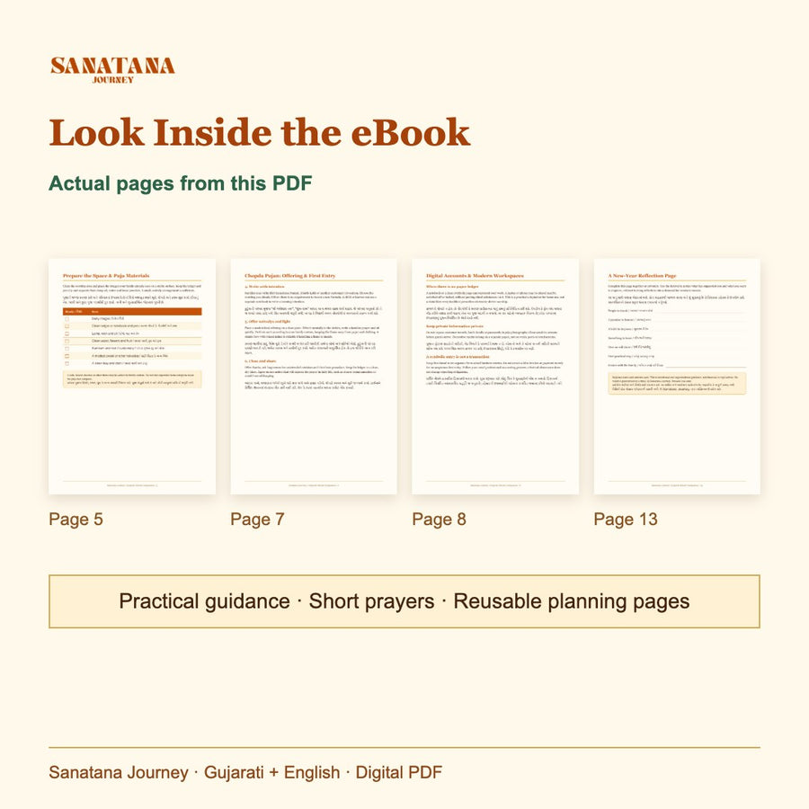 Gujarati Diwali: Chopda Pujan to Labh Pancham: inside pages, Gujarati + English PDF