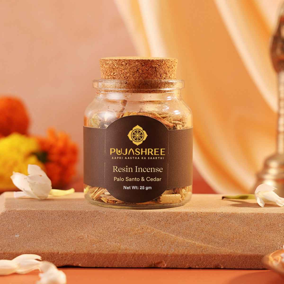 Resin Incense – Palo Santo & Cedar by Pujashree | Sanatana Journey