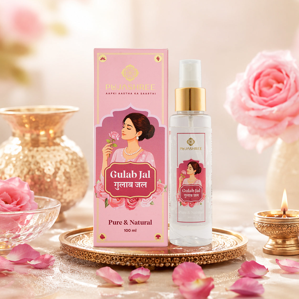 Gulab Jal 100 ml by Pujashree | Sanatana Journey