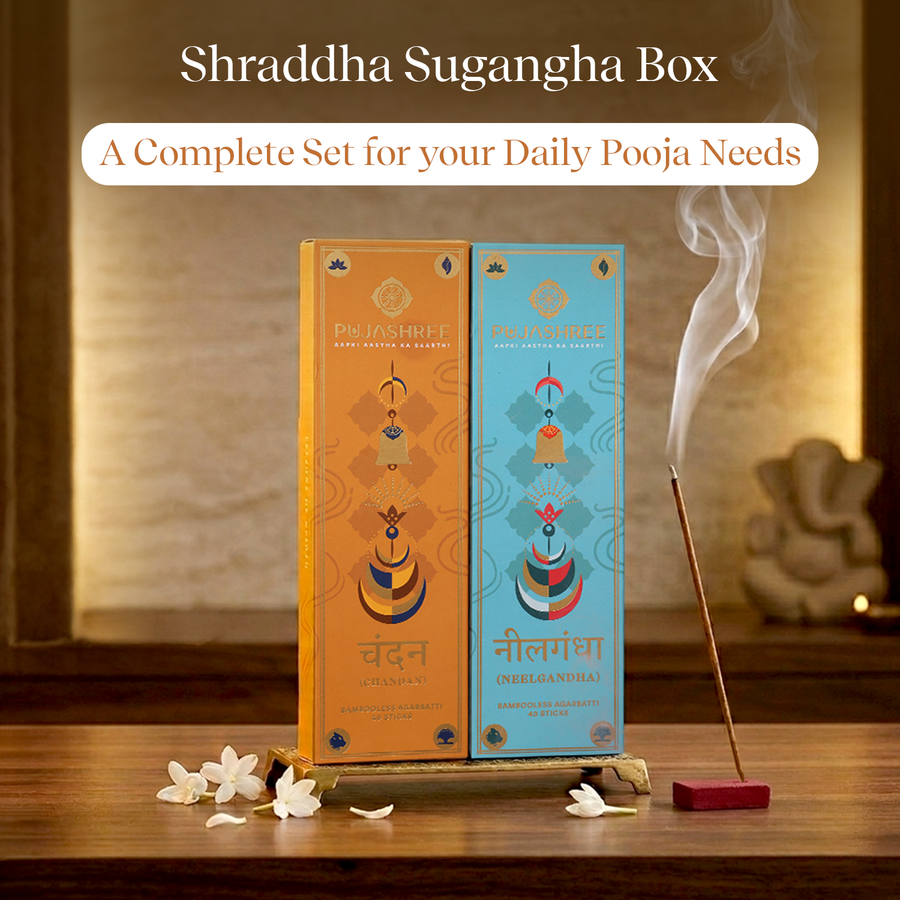 Bambooless Incense Sticks Combo | Pack of 2 | Chandan & Neelgandha Bambooless by Pujashree | Sanatana Journey