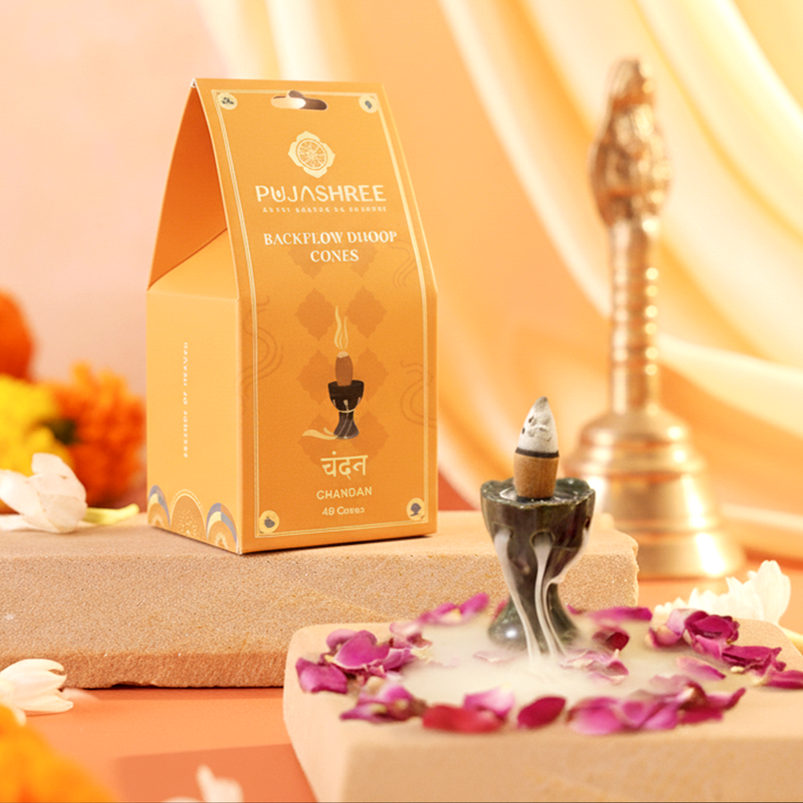 Backflow Dhoop Cones – Sandalwood by Pujashree | Sanatana Journey