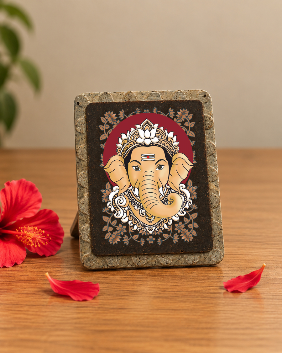 Pushpam Gajanana Prasaad Mudrika - handcrafted Pushpam product