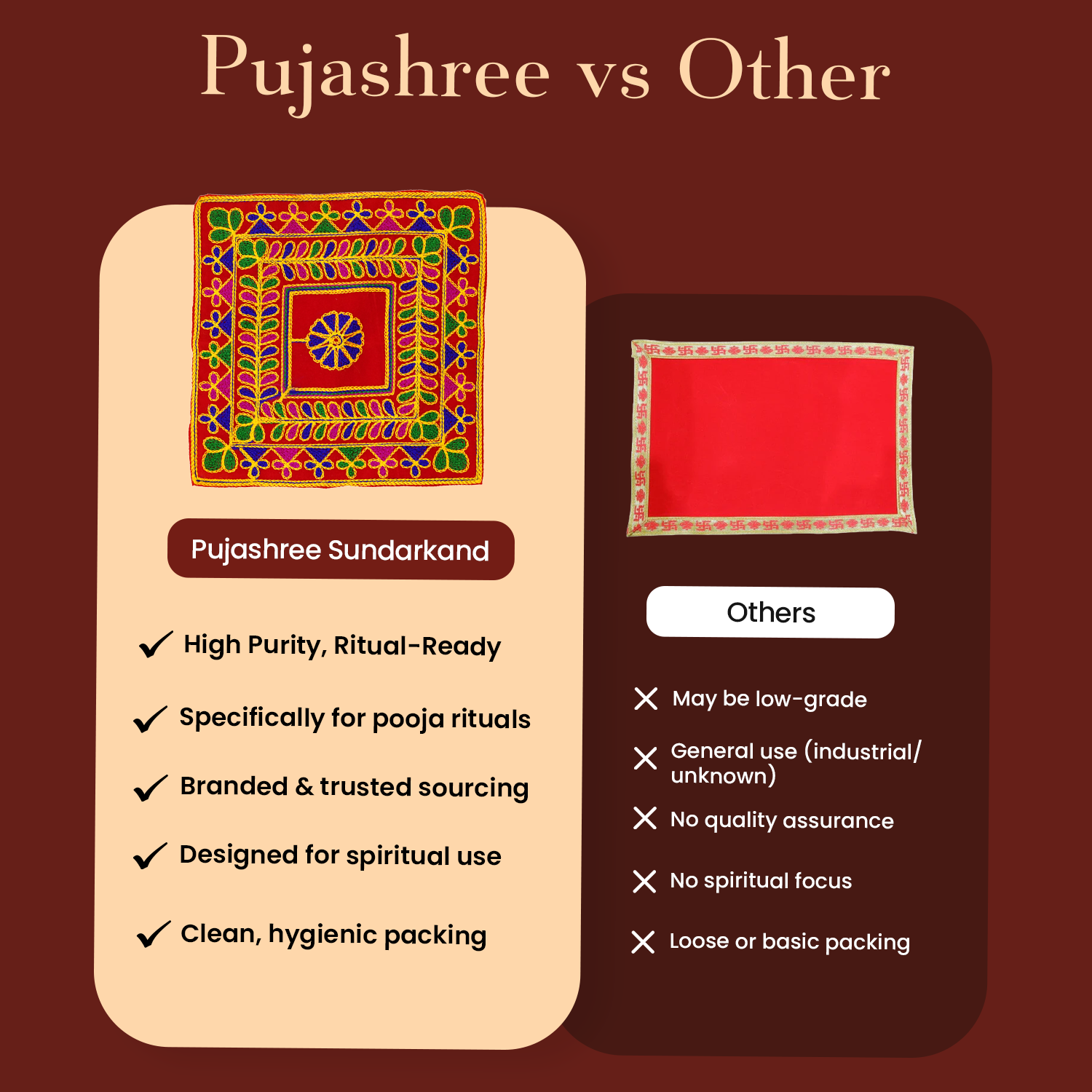 Premium Puja Asan for Divine Idols by Pujashree | Sanatana Journey