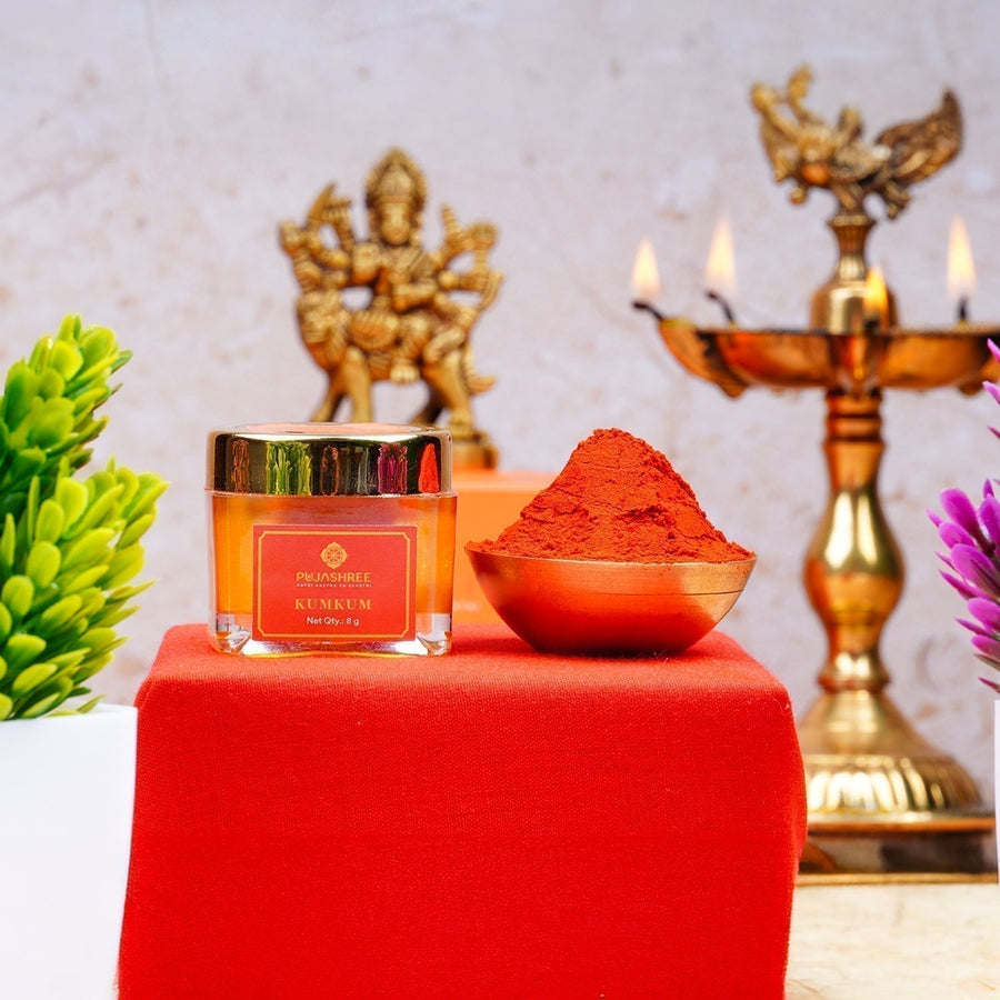 Kumkum 8 gm (Pack of 2) by Pujashree | Sanatana Journey