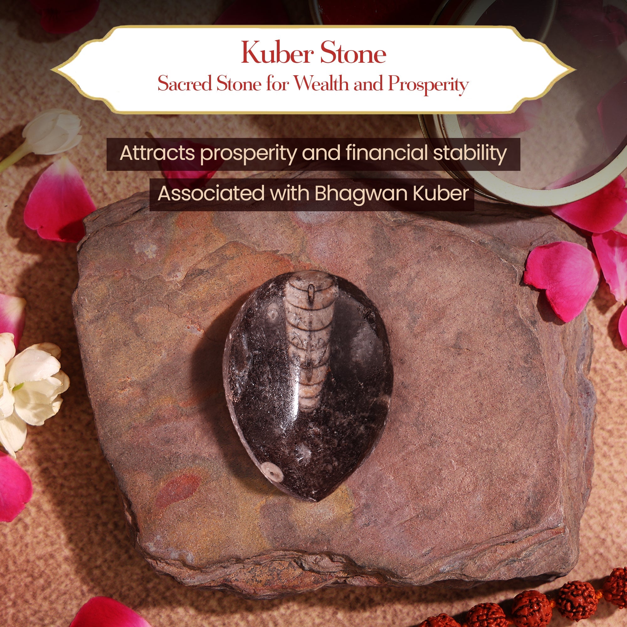 Kuber Kripa Combo – Kuber Yantr & Kuber Stone for Wealth & Money Attraction by Pujashree | Sanatana Journey