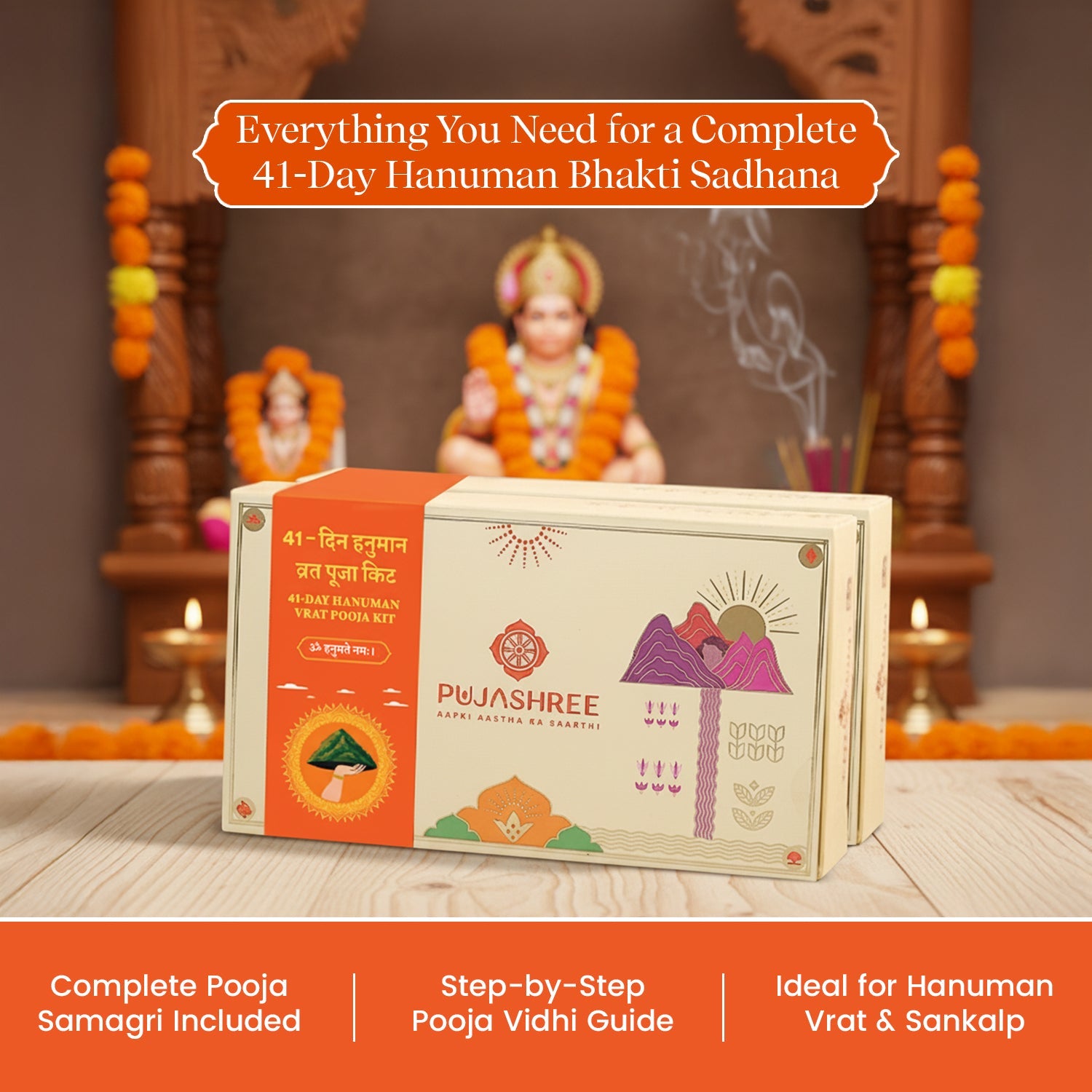 41 Days Hanuman Vrat Kit by Pujashree | Sanatana Journey