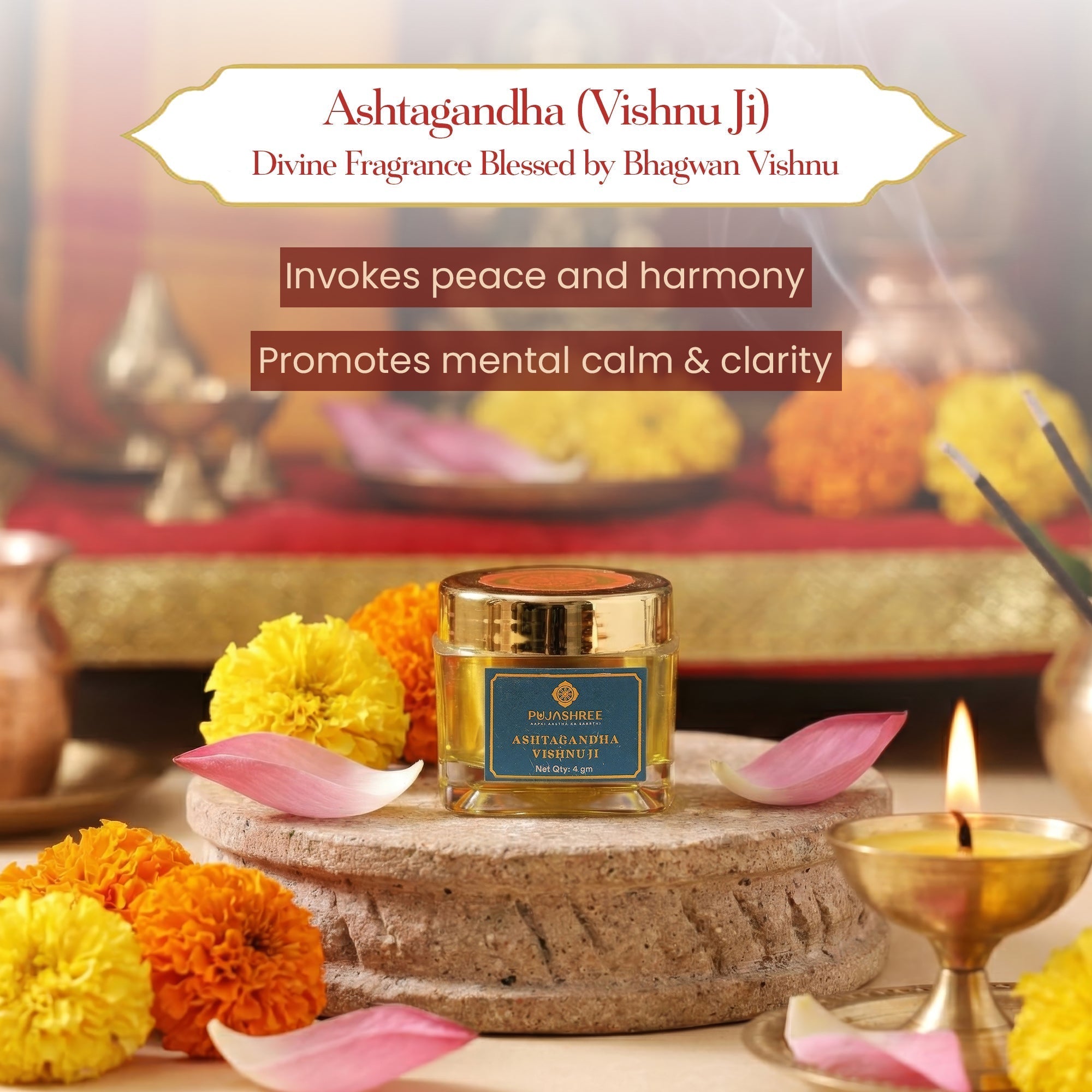 Ashtagandha Vishnu Ji – Sacred Scent of Devotion, Purity & Grace by Pujashree | Sanatana Journey