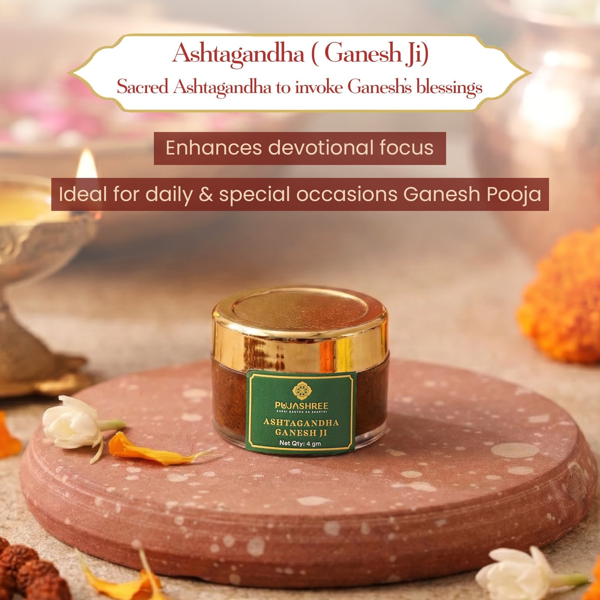 Ashtagandha Ganesh Ji – Fragrance of Wisdom, Prosperity & Auspicious Beginnings by Pujashree | Sanatana Journey