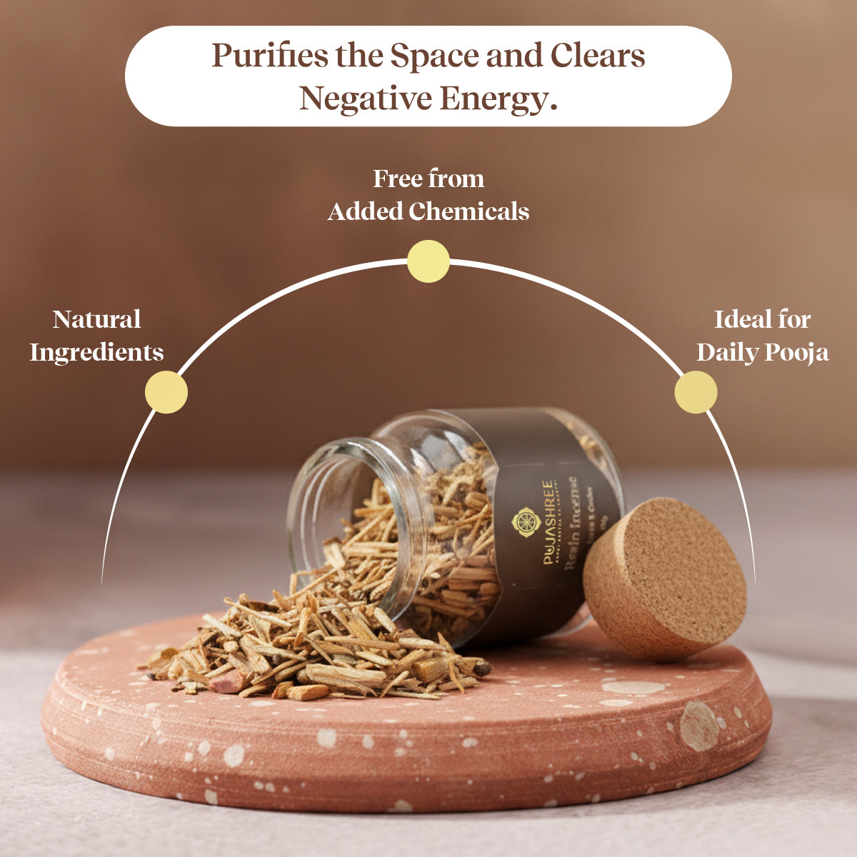 Resin Incense – Palo Santo & Cedar by Pujashree | Sanatana Journey