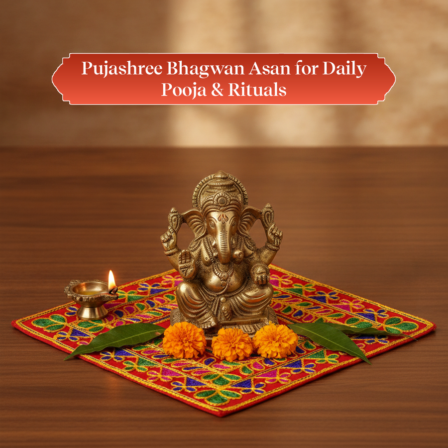 Premium Puja Asan for Divine Idols by Pujashree | Sanatana Journey
