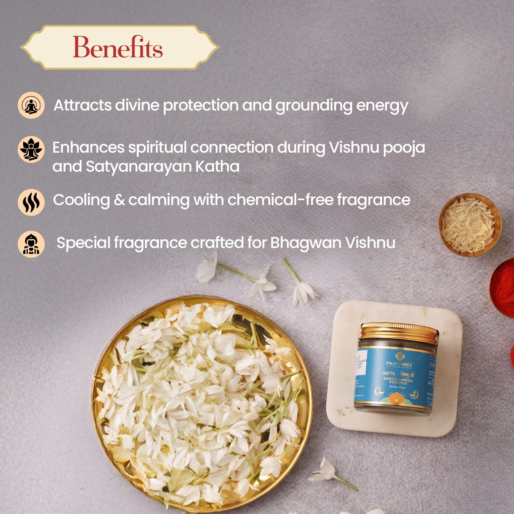 Ashtagandha Vishnu Ji – Sacred Scent of Devotion, Purity & Grace by Pujashree | Sanatana Journey