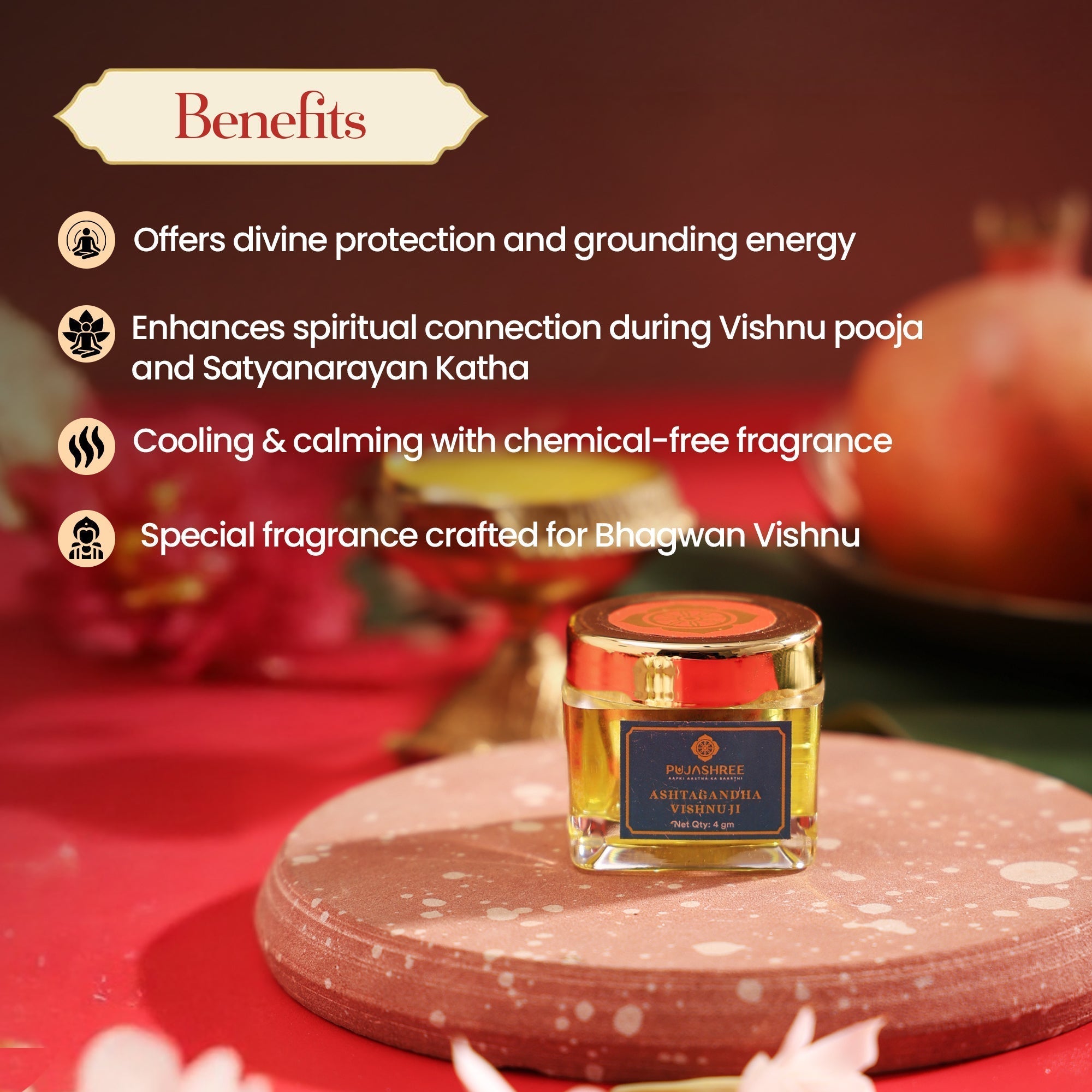 Ashtagandha Vishnu Ji – Sacred Scent of Devotion, Purity & Grace by Pujashree | Sanatana Journey