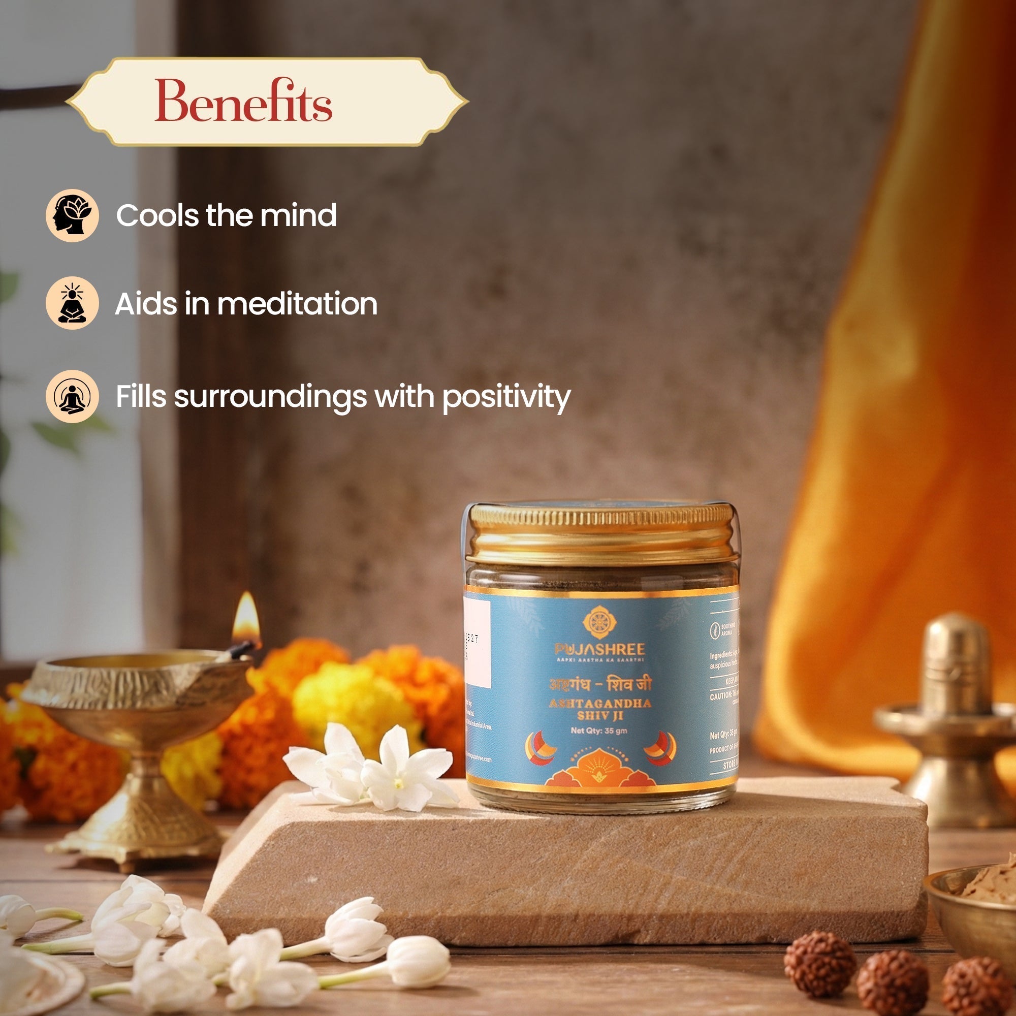 Ashtagandha Shiv Ji Tilak – Sacred Scent of Devotion, Purity & Blessings by Pujashree | Sanatana Journey