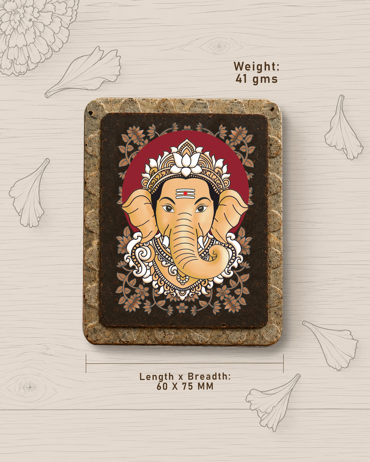 Pushpam Gajanana Prasaad Mudrika - handcrafted Pushpam product