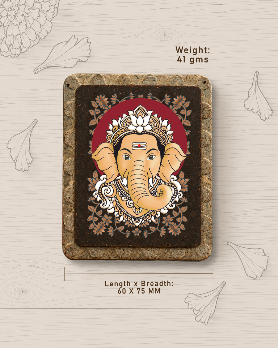 Pushpam Gajanana Prasaad Mudrika - handcrafted Pushpam product