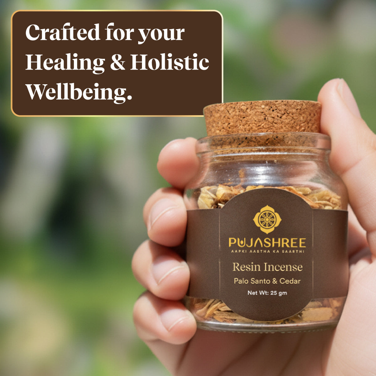 Resin Incense – Palo Santo & Cedar by Pujashree | Sanatana Journey