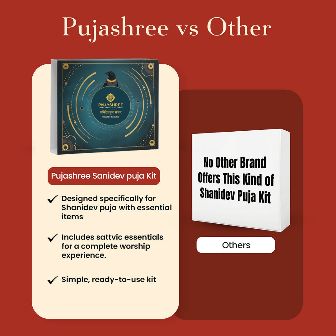 Shanidev Puja Kit with Tray (Small) – Complete Shani Dev Worship Set by Pujashree | Sanatana Journey