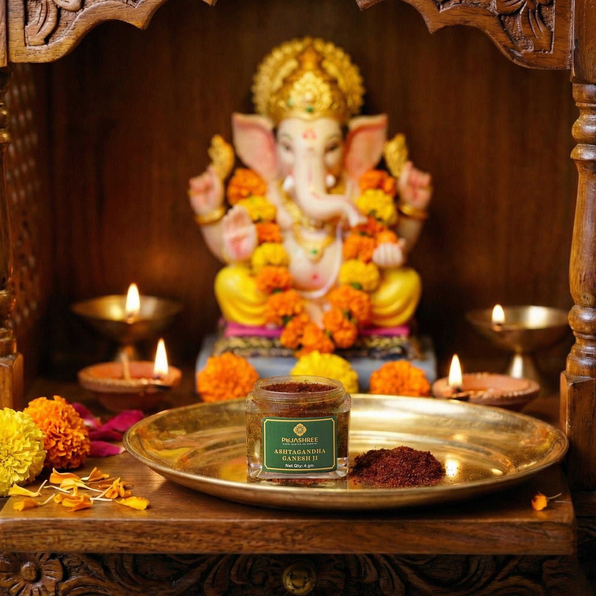 Ashtagandha Ganesh Ji – Fragrance of Wisdom, Prosperity & Auspicious Beginnings by Pujashree | Sanatana Journey