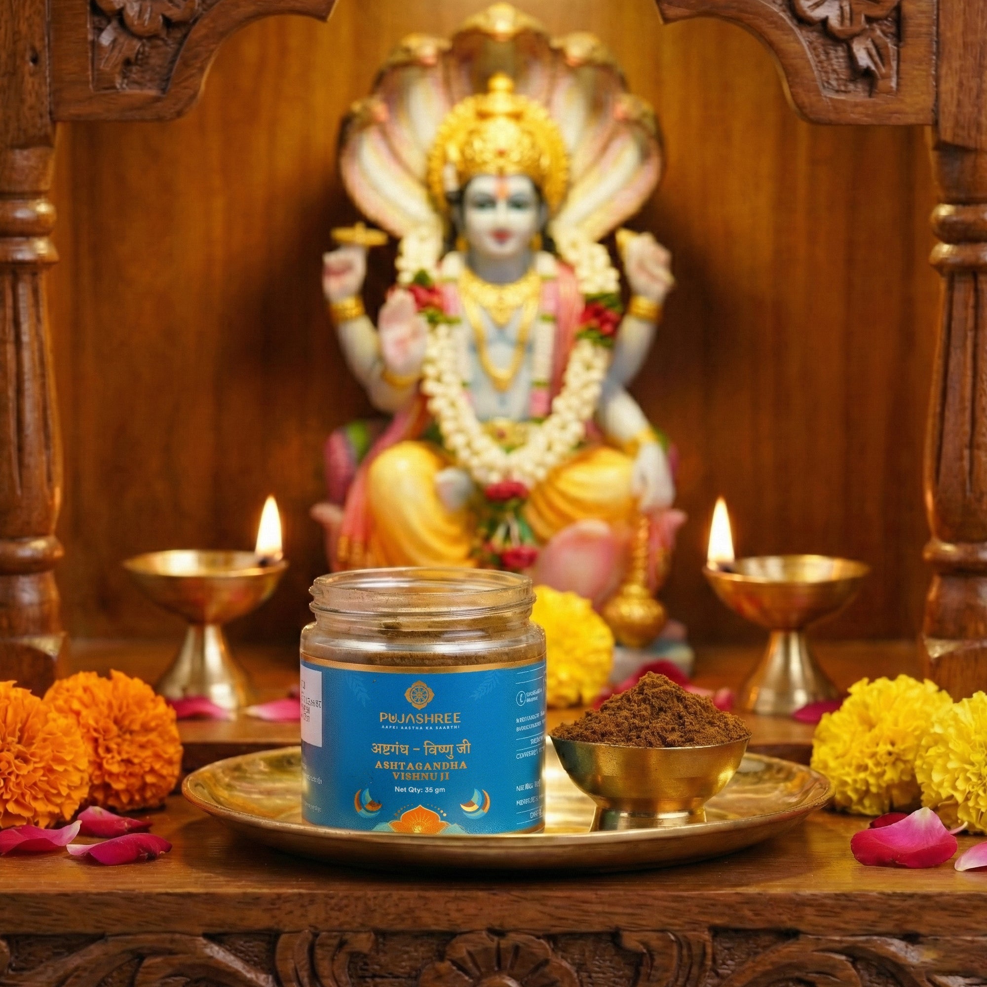 Ashtagandha Vishnu Ji – Sacred Scent of Devotion, Purity & Grace by Pujashree | Sanatana Journey