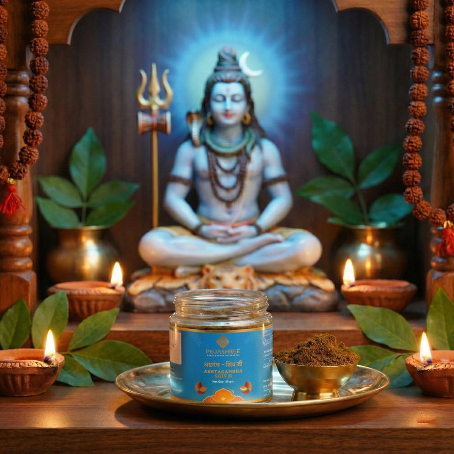 Ashtagandha Shiv Ji Tilak – Sacred Scent of Devotion, Purity & Blessings by Pujashree | Sanatana Journey