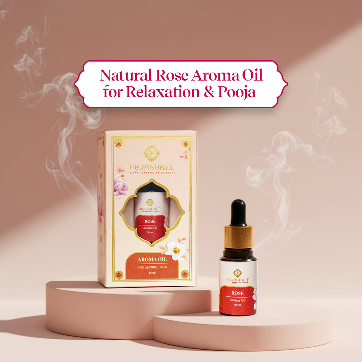 Aroma Oil – Rose by Pujashree | Sanatana Journey