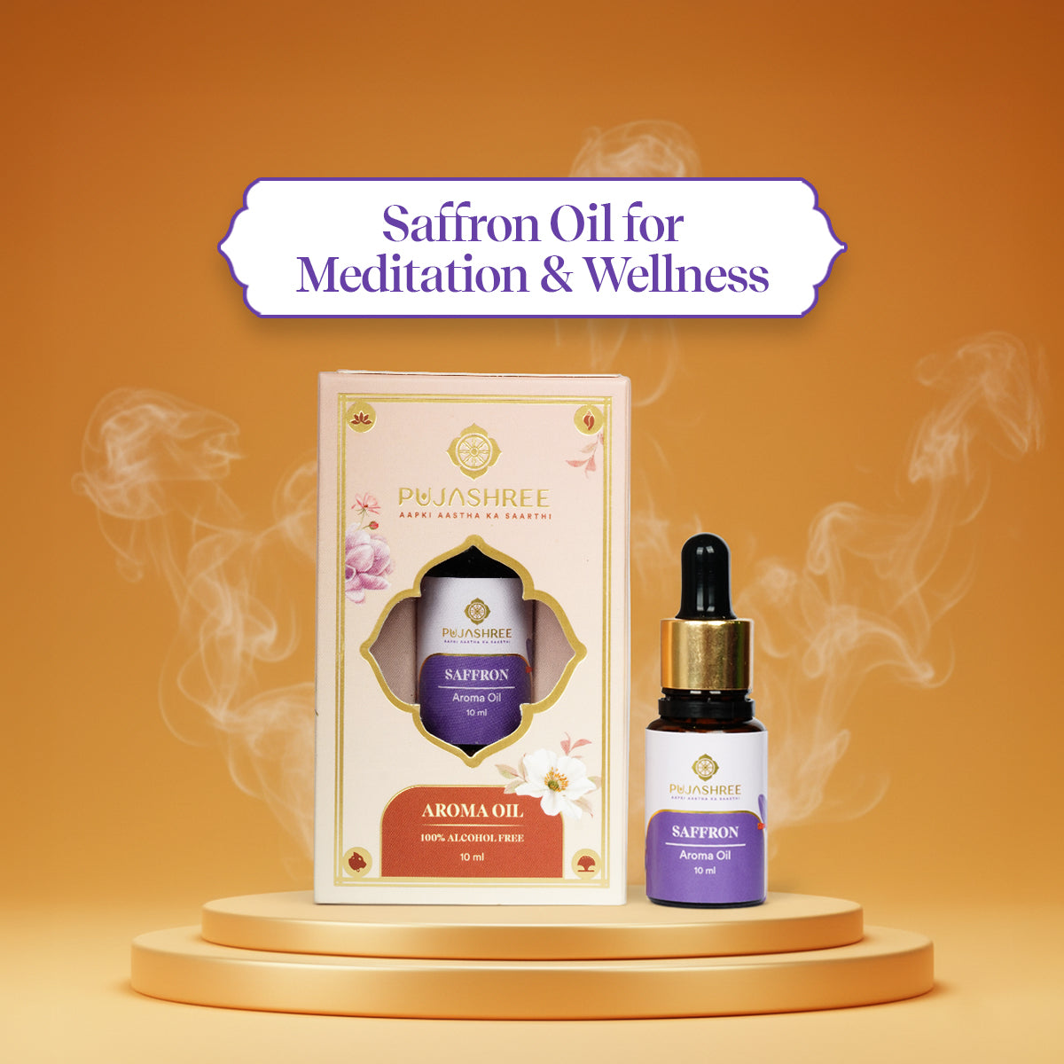 Aroma Oil – Saffron by Pujashree | Sanatana Journey