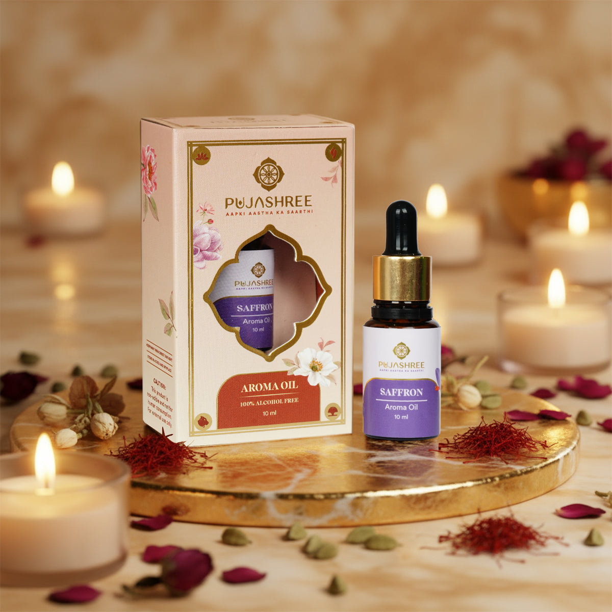 Aroma Oil – Saffron by Pujashree | Sanatana Journey