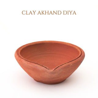 Handcrafted Akhand Diya – Clay/Mitti ka Diya for Pooja & Diwali (1 Pc & 2 Pcs)