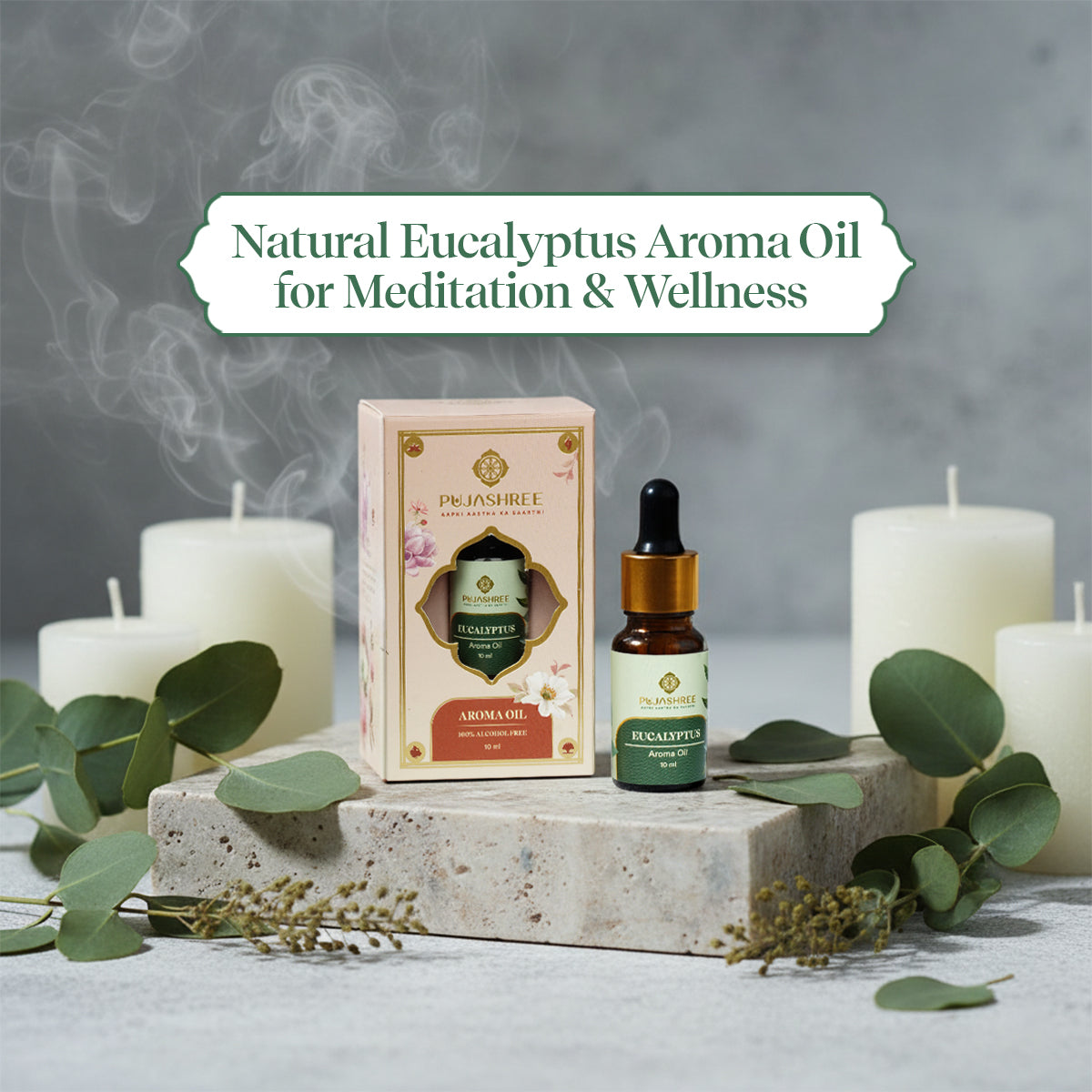 Aroma Oil – Eucalyptus by Pujashree | Sanatana Journey