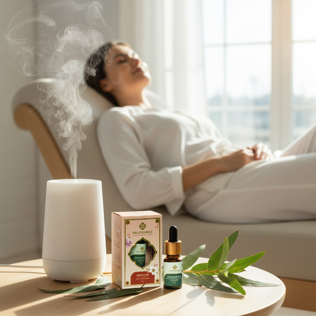 Aroma Oil – Eucalyptus by Pujashree | Sanatana Journey